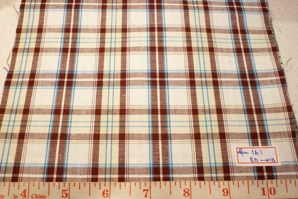 Madras Plaid Fabric - Ultra Fine quality - MADRAS FABRIC
