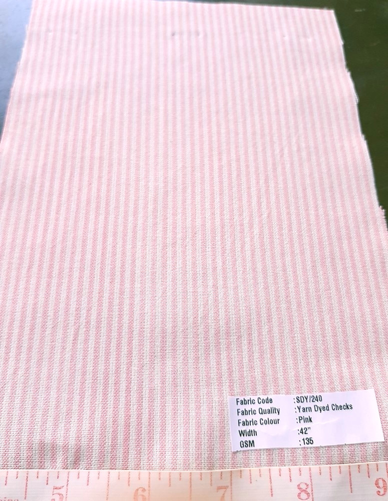 Vegetable Dyed Fabric, or Natural Dyed Fabric or Plant Dyed Fabric in bleeding stripes, ideal for organic clothing. 