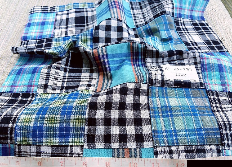 MADRAS FABRIC - Patchwork Madras fabric