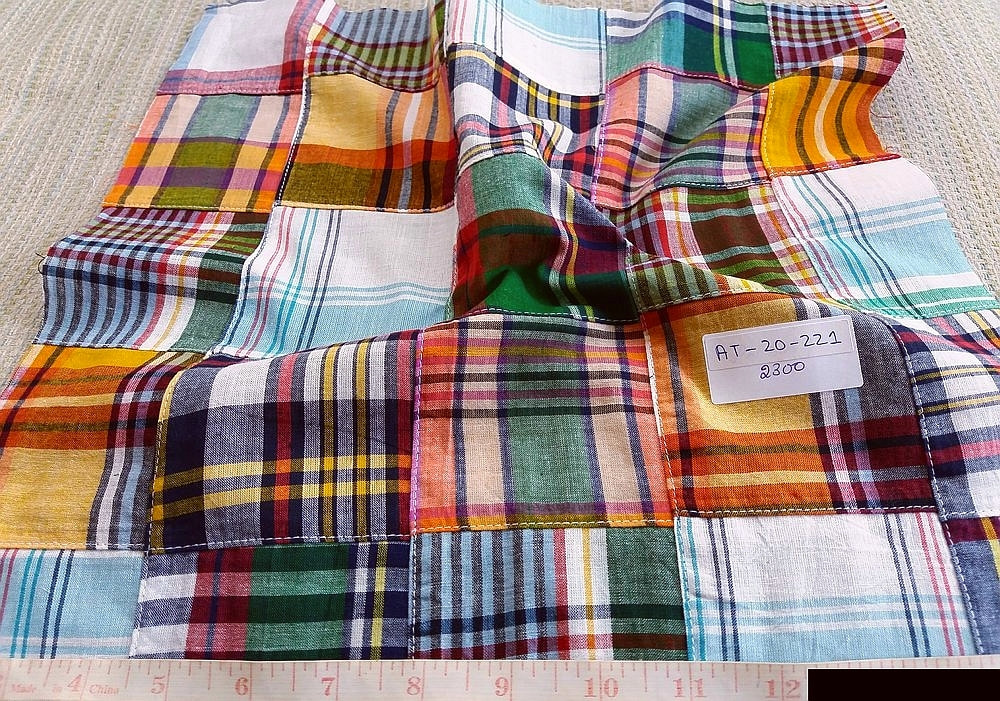MADRAS FABRIC - Patchwork Madras fabric
